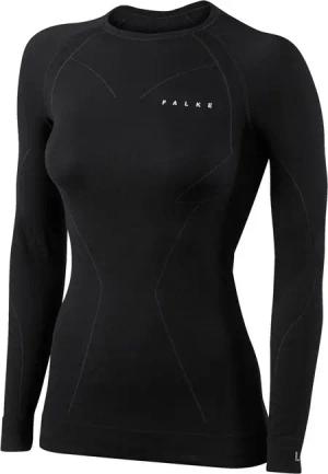 Falke - Merinowolle Longsleeve Damen schwarz