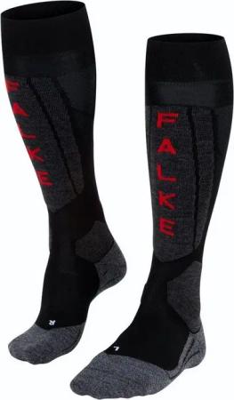 FALKE Skisocken SK5 (für Wettkämpfer, ultraleichte Polsterung) schwarz/grau Damen
