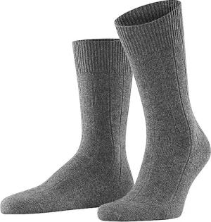 FALKE Socken LHASA RIB light grey melange hellgrau | 39-42