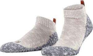 FALKE Socken Tagessocke Quarter Lodge Homepad grau/beige Herren - 1 Paar