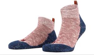 FALKE Socken Tagessocke Quarter Lodge Homepad rot/blau Herren - 1 Paar