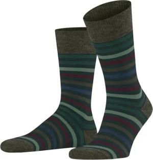 FALKE Socken Tinted Stripe (1-Paar) mit merzerisierter Baumwolle