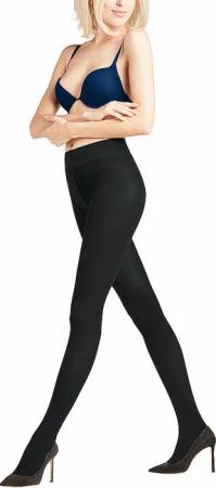 FALKE Strickstrumpfhose Family Black schwarz | 44-46