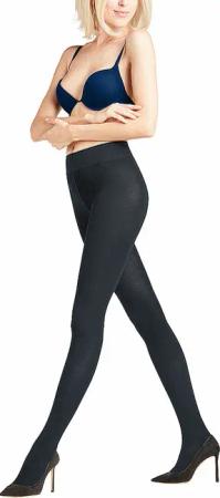 FALKE Strickstrumpfhose Family Dark Navy blau | 40-42