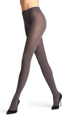 FALKE Strumpfhose COTTON TOUCH anthracitemix grau | S/M