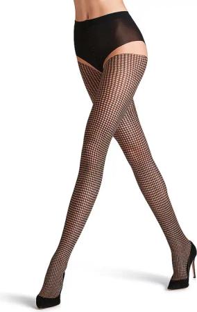 FALKE Strumpfhose HOUNDSTOOTH 15 den powder beige | M