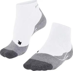 FALKE Tennissocken PL2 Short (feuchtigkeitsableitende, optimale Passform) weiss/grau