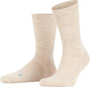FALKE Wandersocken Crew Walkie Light (klimaregulierende Merinowolle) beige Damen/Herren