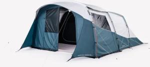 Familienzelt Stangenaufbau Arpenaz 5.2 Fresh & Black für 5 Personen 2 Kabinen