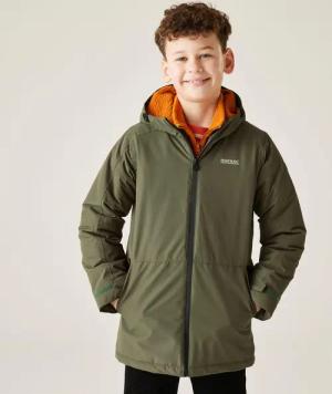 Farbank Wasserdichte Atmungsaktive Isolierte Kapuzenjacke für Kinder