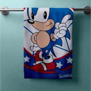 Faro Handtücher Sonic The Hedgehog Duschtuch Badetuch Strandtuch 70 x 140cm, (1 Duschtuch, 1-St), Langlebig