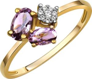 Fascination by Ellen K., F Ring Gold 375 mit echtem Amethyst + Zirkonia