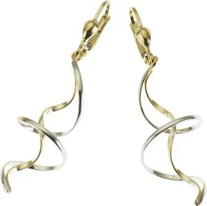 Fascination by Ellen K. Ohrringe 333 Gold zweifarbig Spirale