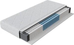 Federkernmatratze 2-in-1-doppelseitige Gästematratz, H3 7-Zonen Taschenfederkern, Novilla, 20 cm hoch, mit Bambusfasern, abnehmbar und 60 °C waschbar