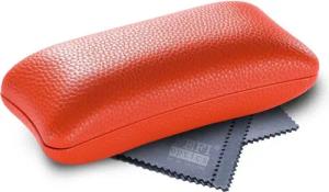 FEFI Brillenetui auch für große Sonnenbrillen - In außergewöhnlicher Form (Hardcase), inklusive Mikrofasertuch