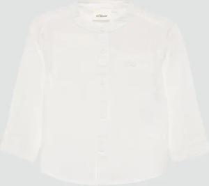 Fein gestreiftes Baumwollhemd in Leinen-Optik