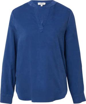 Feincord-Bluse mit Turn-up und Raffung am Rücken