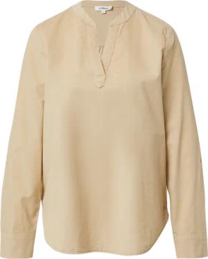 Feincord-Bluse mit Turn-up und Raffung am Rücken