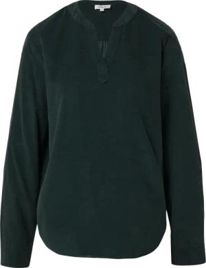 Feincord-Bluse mit Turn-up und Raffung am Rücken