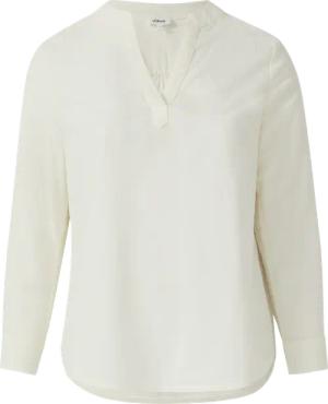 Feincord-Tunikabluse mit Raffung am Rücken