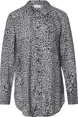 Feine Longbluse mit Animalprint