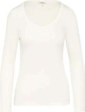 Feines Jersey-Longsleeve mit Rippstruktur