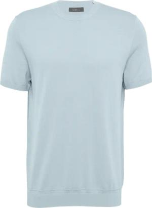 Feingestricktes T-Shirt aus Baumwoll-Modalmix