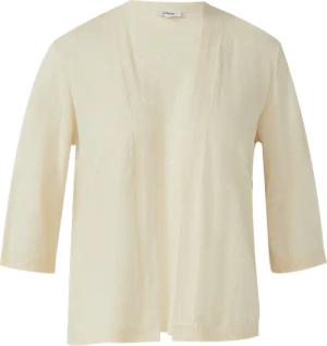 Feinstrickcardigan aus Baumwolle mit 3/4-Ärmeln