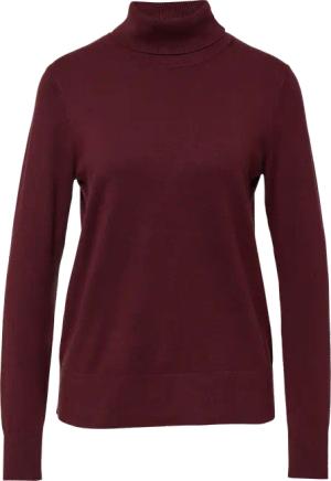 Feinstrickpullover aus Viskosemix mit Rollkragen