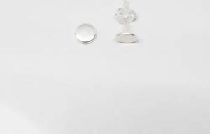 fejn jewelry Ohrstecker 'shiny disc' mit runden Plättchen