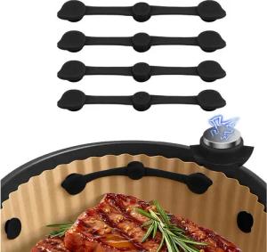 FELIXLEO Backpapier Silikon Magnete Airfryer Backpapier 4er Set Hitzebeständig