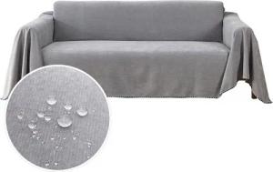 FELIXLEO Sofaschoner Sofa überwurfdecke Premium 180 x 300cm Grau