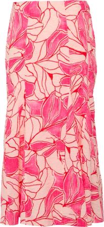 Femininer Bahnen-Rock aus Baumwolle mit All-over-Print