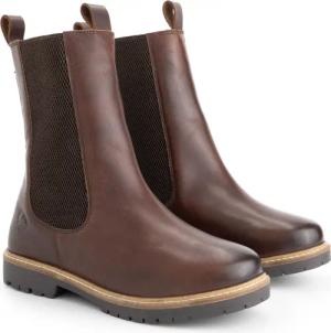Ferring Damen - Chelsea boots - Wolle gefüttert - Braun
