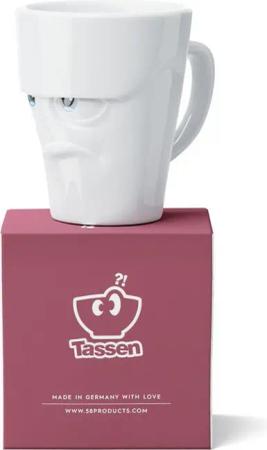 FIFTYEIGHT PRODUCTS Becher Henkelbecher Grummelig - Movie Edition - 350 ml Kaffeebecher, Hartporzellan, Spülmaschinenfest und Mikrowellengeeignet