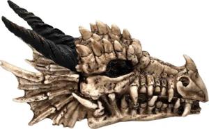 Figuren Shop GmbH Aufbewahrungsdose Schatulle - Drachen Totenschädel - Fantasy Dekofigur Aufbewahrung
