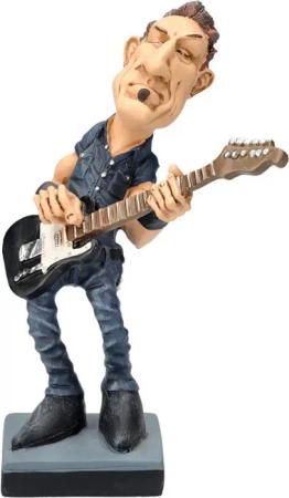 Figuren Shop GmbH Dekofigur Bruce Figur – The Boss Rockstar Karikatur Statue 16 cm Dekofigur