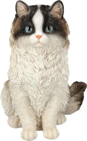 Figuren Shop GmbH Gartenfigur Gartenfigur Katze - Perserkatze - HotAnt - Dekofigur Tierfigur Garten