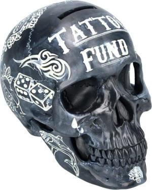 Figuren Shop GmbH Spardose Totenkopf - Tattoo Spardose - schwarz - Nemesis Now Deko