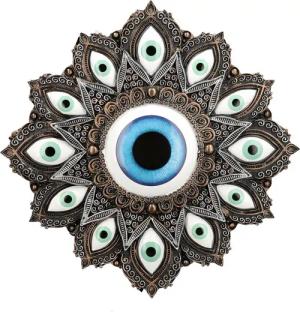 Figuren Shop GmbH Wanddekoobjekt Schutzauge Wandrelief – Nazar Evil Eye Wanddeko orientalisch 29 cm