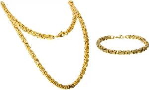 FILANGO Gliederkette SET Chirurgenstahl Königskette + Königsarmband (Ketten)