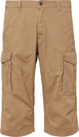 File: Gemusterte Cargo-Bermuda aus Baumwollmix im Relaxed Fit