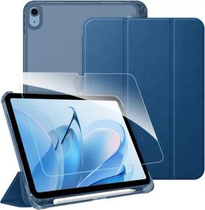Fintie Tablet-Hülle für iPad 11 Generation 11'' 2025 (A16), iPad 10 Generation 10.9'' 2022, mit Schutzfolie-ultradünne transparente Rückseite Case mit Stifthalter