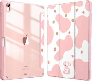 Fintie Tablet-Hülle für iPad Air 11 Zoll M3 2025/M2 2024, iPad Air 5./4. Gen (2022/2020) 10.9 Zoll, mit Stifthalter, Hülle mit transparenter Hartschale auf der Rückseite