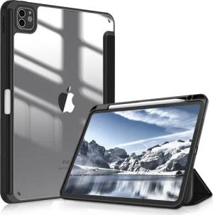 Fintie Tablet-Hülle für iPad Pro 11 Zoll (M5/M4) 2025/2024 mit Stifthalter, Stoßfeste Schutzhülle mit transparenter Hartschale auf der Rückseite