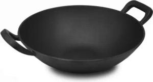 FireRocket Wok Wok Ø 34cm Gusseisen Grill-Wok Cast Iron