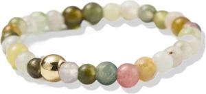 Firetti Fingerring Schmuck Geschenk Damenring Zugband Edelstein, Made in Germany - mit Turmalin