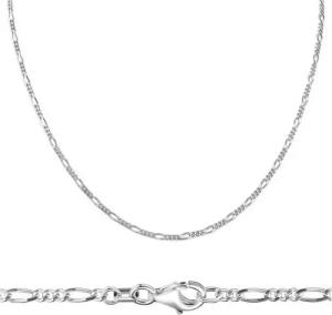 Firetti Kette ohne Anhänger Schmuck Geschenk Silber 925 Halsschmuck Halskette Figarokette, Made in Germany