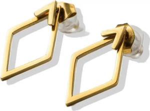 Firetti Paar Ohrstecker Schmuck Geschenk Edelstahl Ohrschmuck Ohrringe Raute, Made in Germany