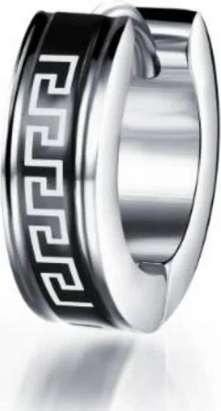 Firetti Single-Creole Schmuck Geschenk Ohrschmuck einzeln Tribal - Mäander